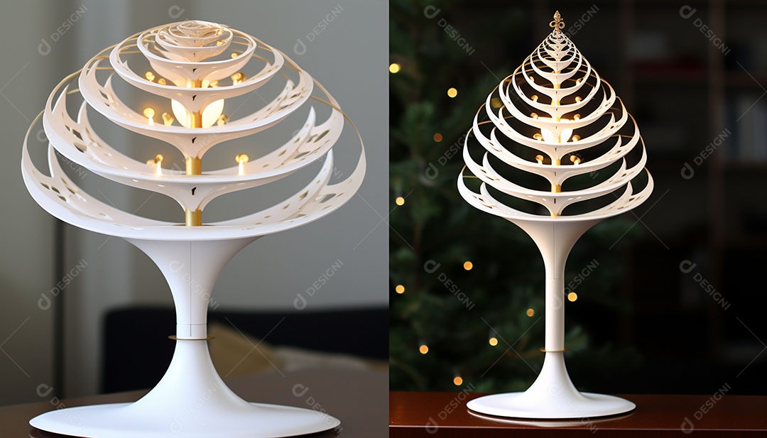 Crie um topper de árvore imprimível em 3D que reproduza