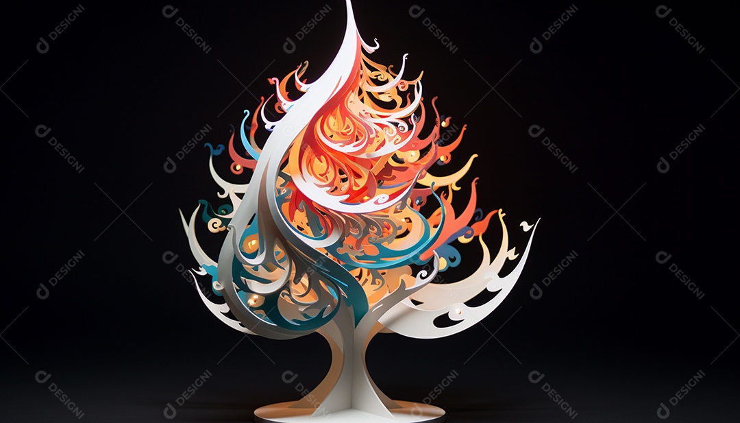 Crie um topper de árvore imprimível em 3D que reproduza