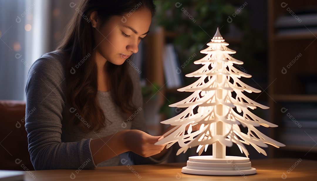 Crie um topper de árvore imprimível em 3D que reproduza