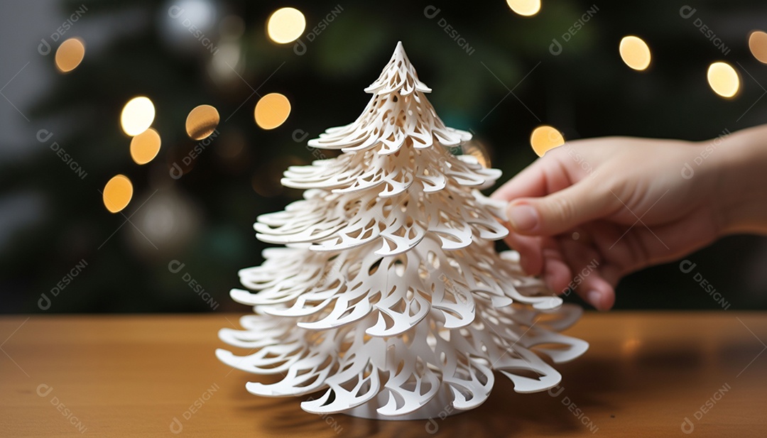 Crie um topper de árvore imprimível em 3D que reproduza