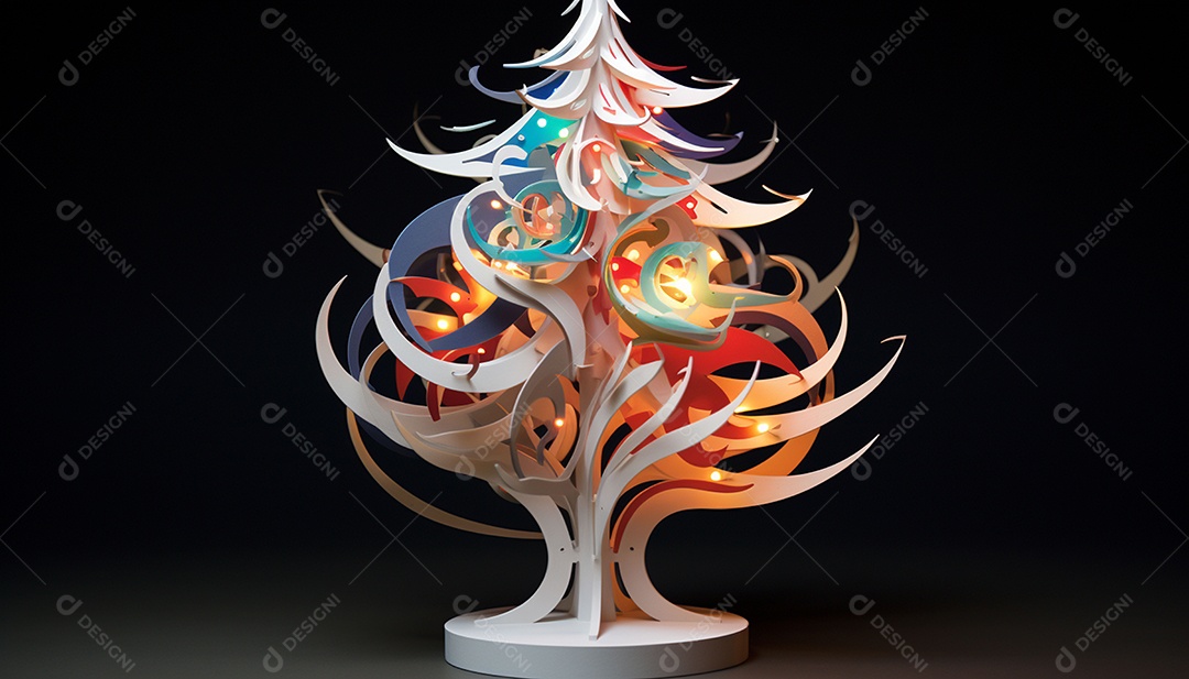 Crie um topper de árvore imprimível em 3D que reproduza