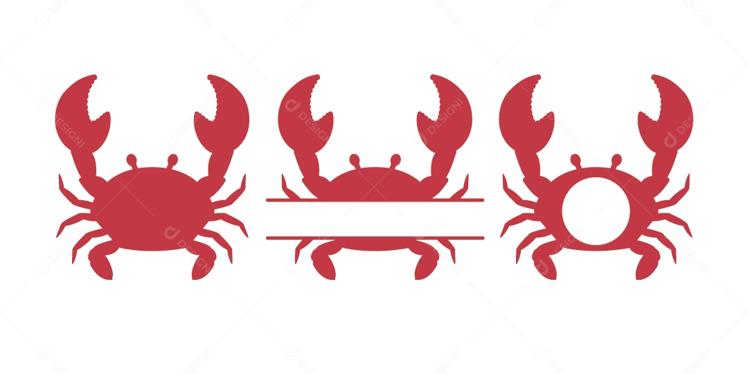 Caranguejo Ilustração Vetor EPS