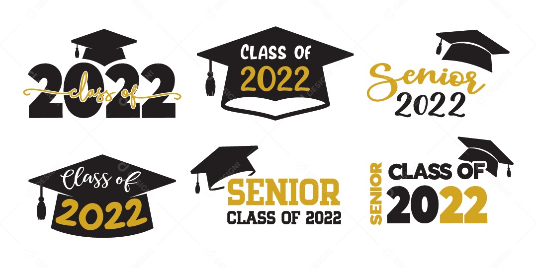 Formados de 2022 Ilustração Vetor EPS