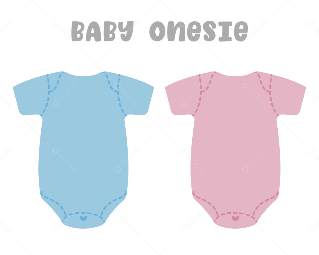 Roupa de Bebê Ilustração Vetor EPS