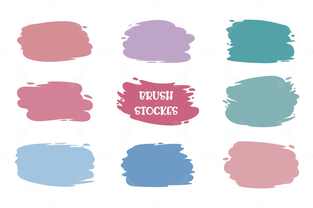 Pinceladas Ilustração Vetor EPS