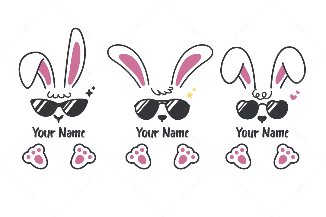 Máscara de Coelho Ilustração Vetor EPS