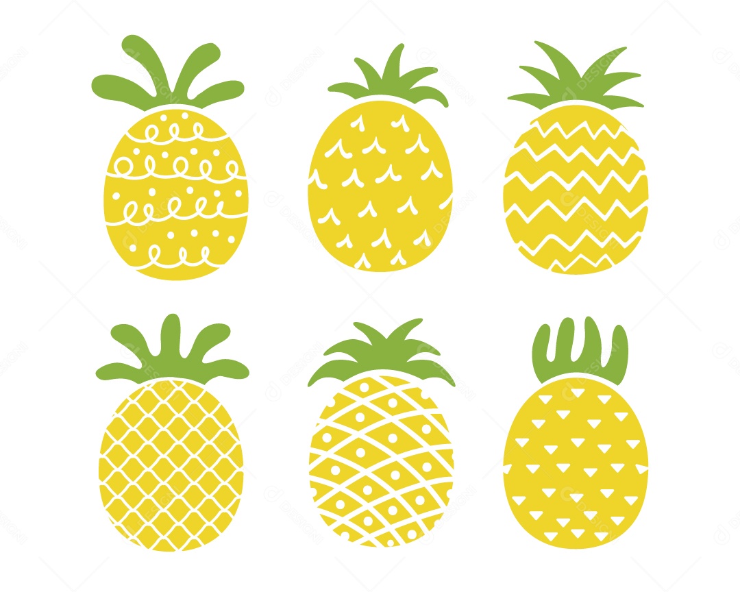 Abacaxi Ilustração Vetor EPS