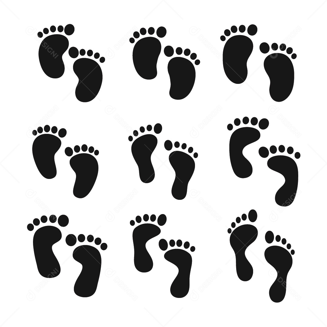 Pagadas de Bebê Ilustração Vetor EPS