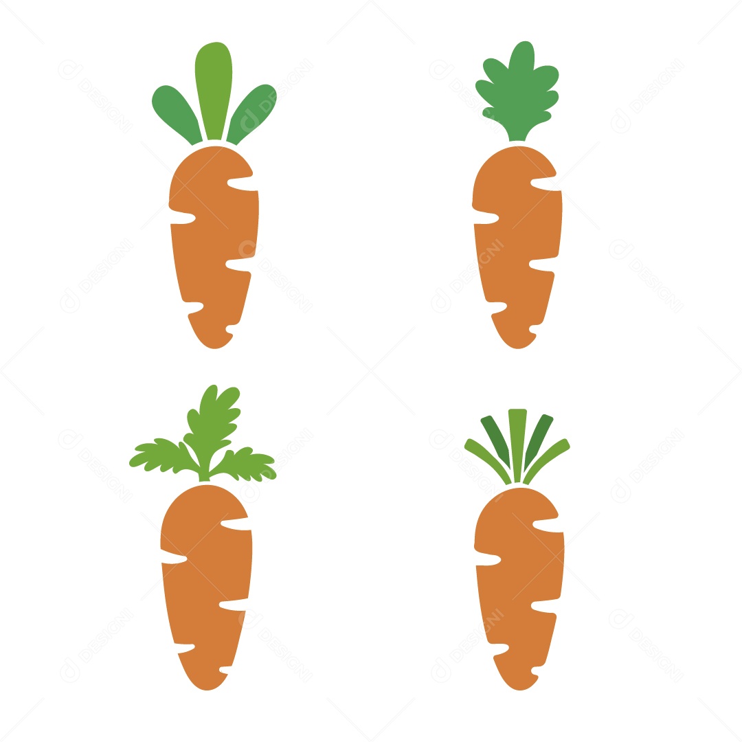 Cenoura Ilustração Vetor EPS