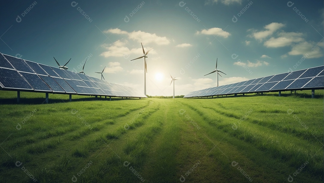 Campo de placa solar