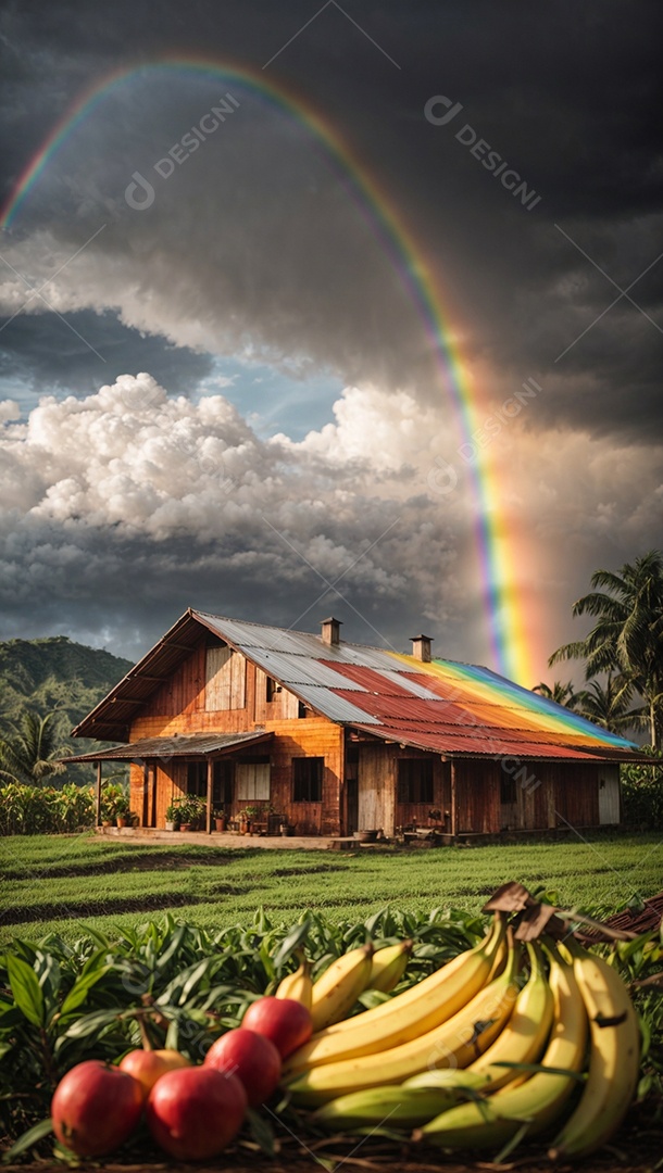 Fazenda de bananas pacífica no cinema Raibow Sky