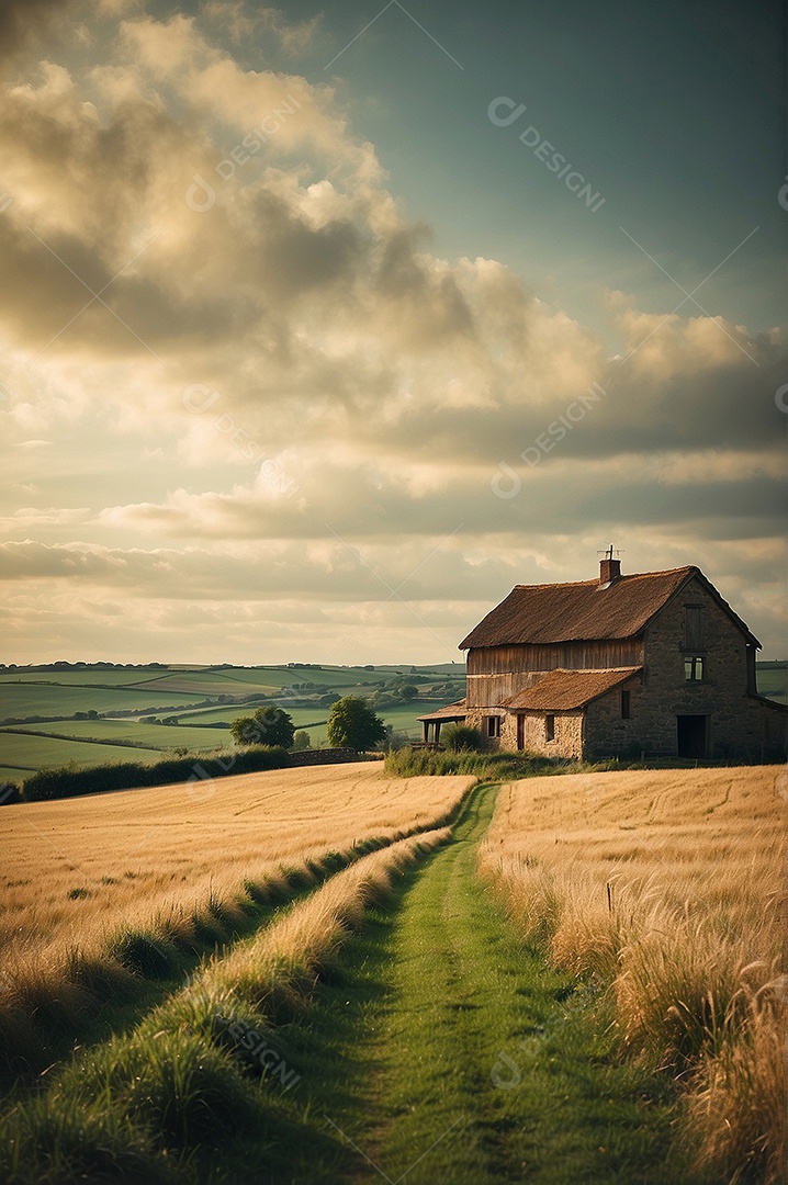 Fazenda com uma linda casa de campo