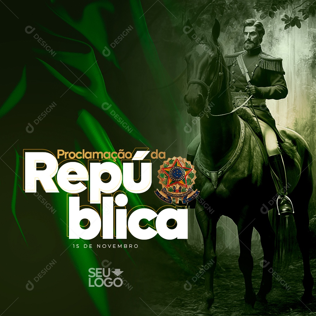 Proclamação Da República 15 De Novembro Social Media PSD Editável
