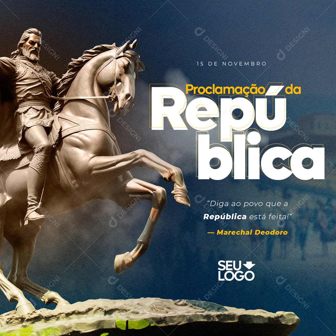 Social Media Proclamação Da República 15 De Novembro PSD Editável