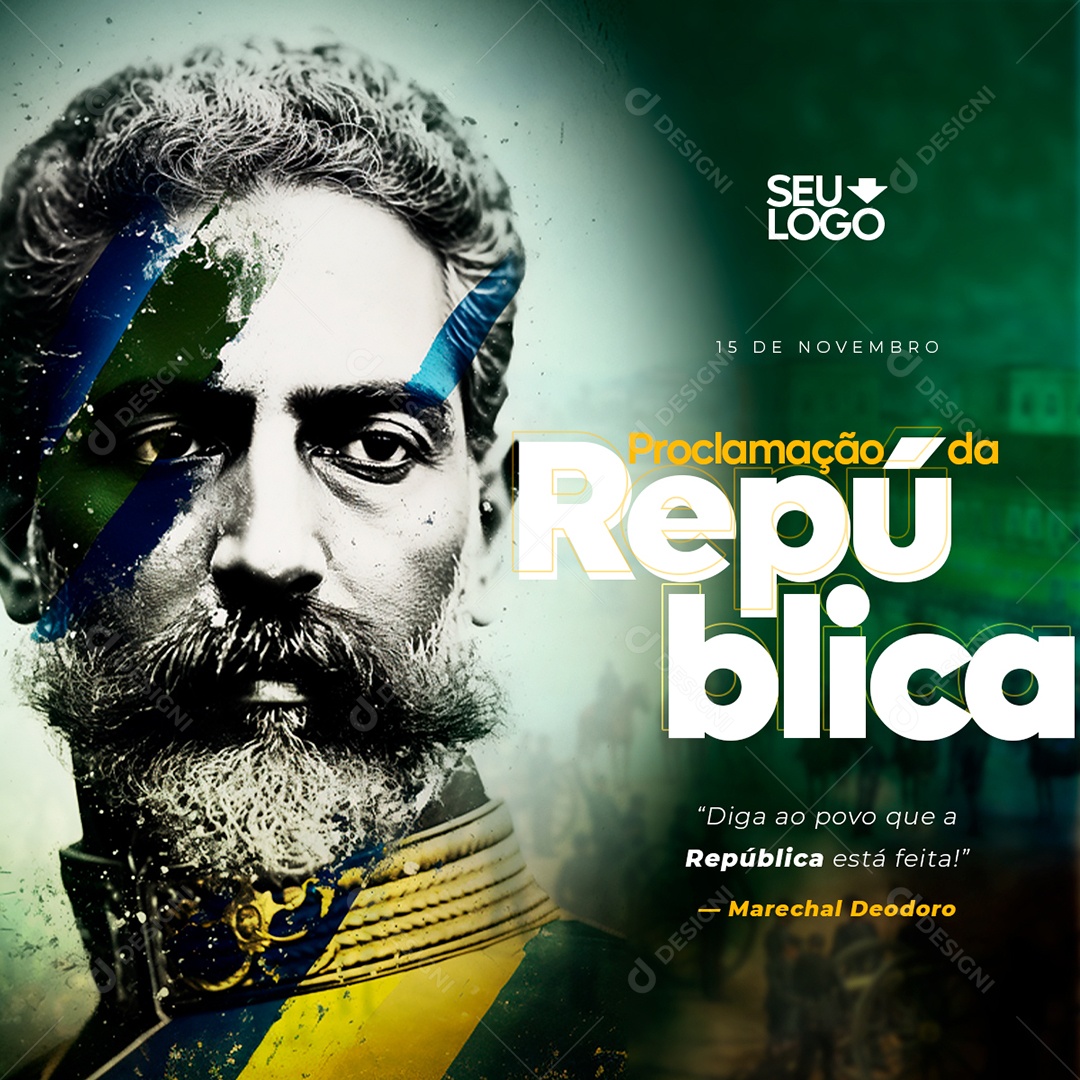 Social Media Dia Da Proclamação Da República 15 De Novembro PSD Editável