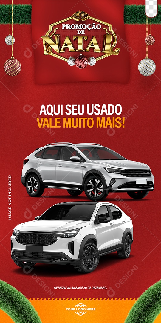 Social Media Story Promoção De Natal Concessionária PSD Editável