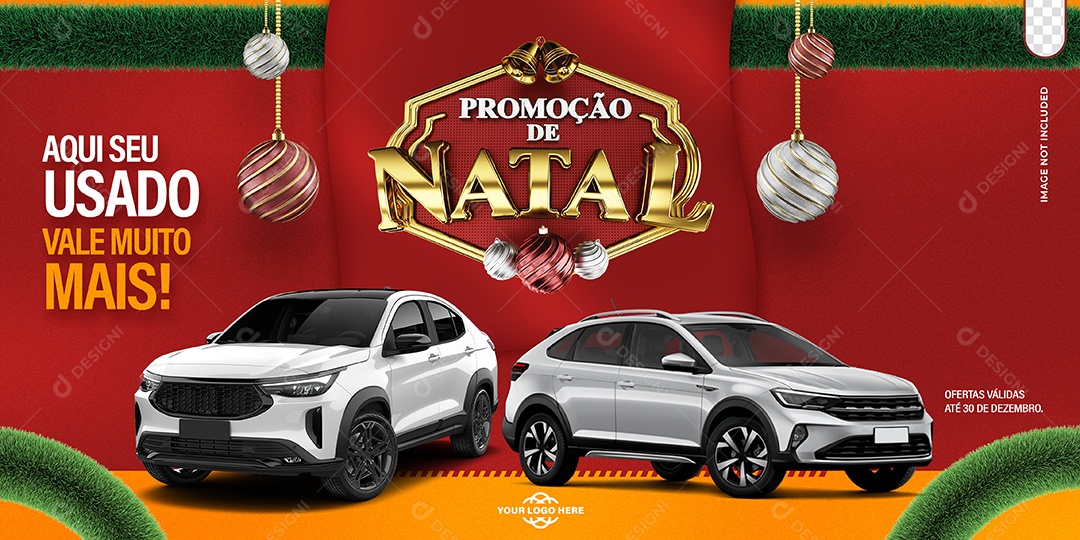 Banner Promoção De Natal Concessionária Social Media PSD Editável