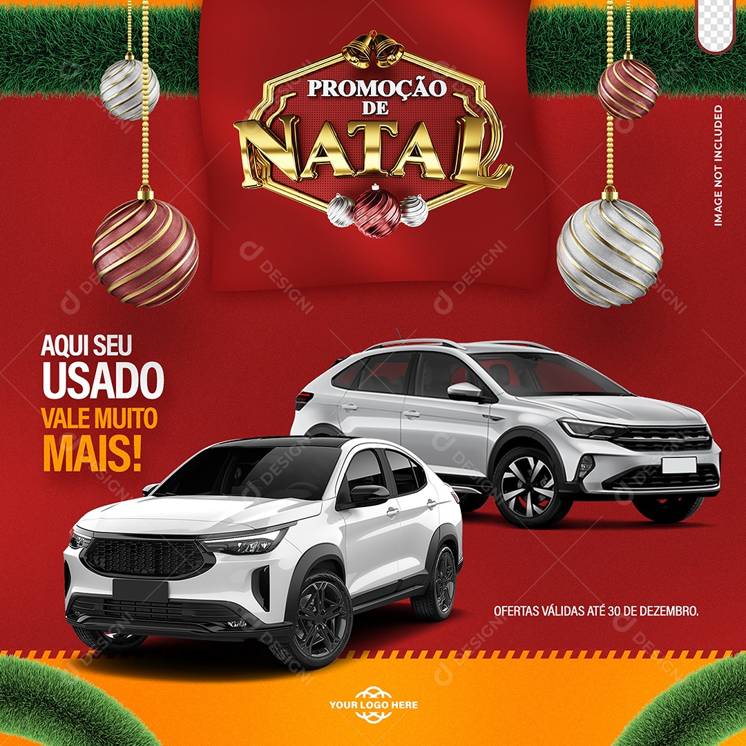Social Media Promoção De Natal Concessionária PSD Editável