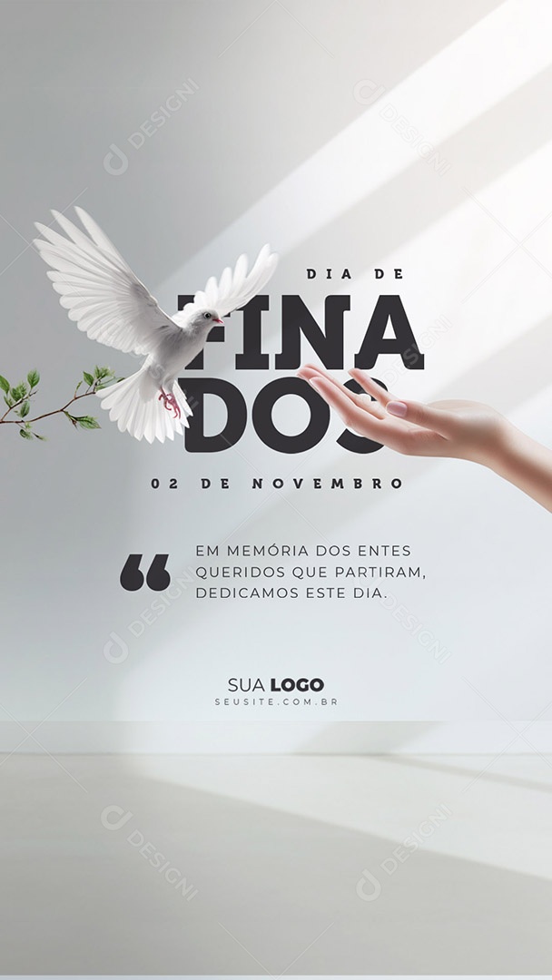 Story Dia de Finados Em Memória dos Entes Queridos que Partiram Dedicamos Estre Dia Social Media PSD Editável