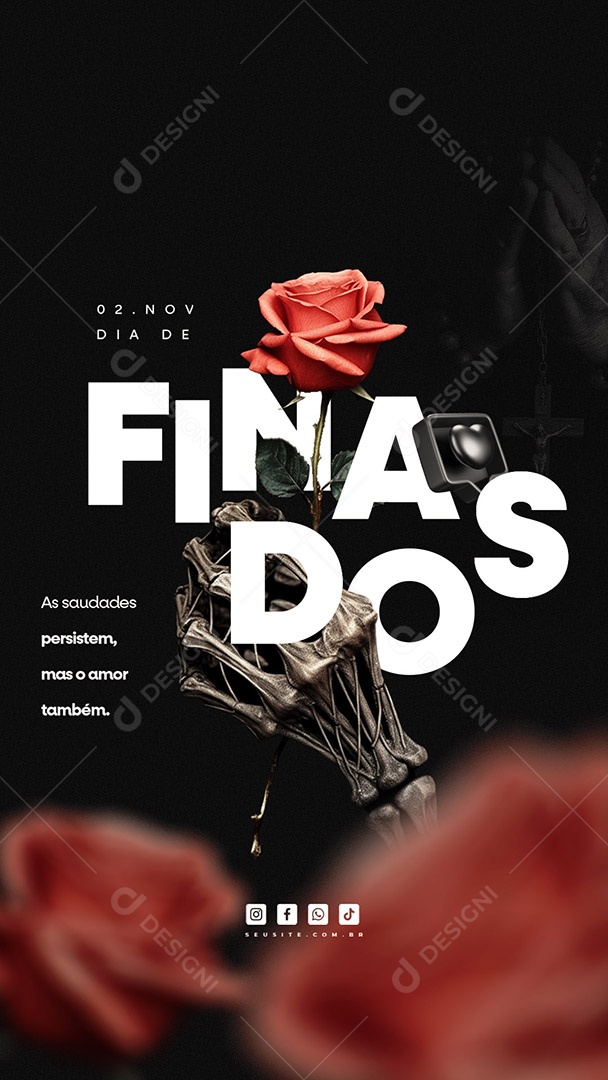 Story Dia de Finados 02 de Novembro Social Media PSD Editável