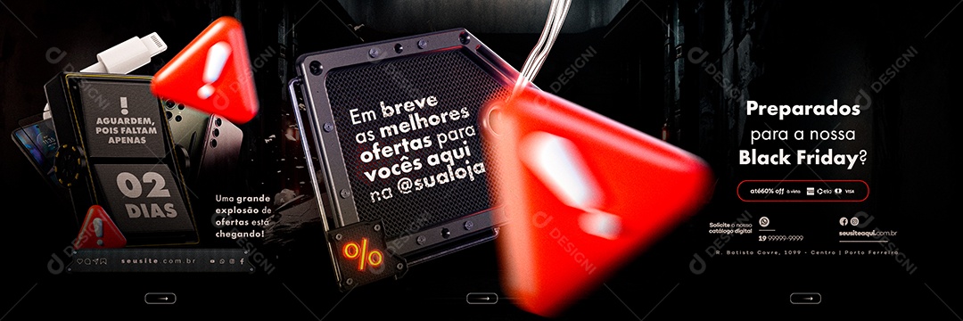 Carrossel Black Novembro Loja Informática Eletrônicos Gamers As Melhores Ofertas Social Media PSD Editável