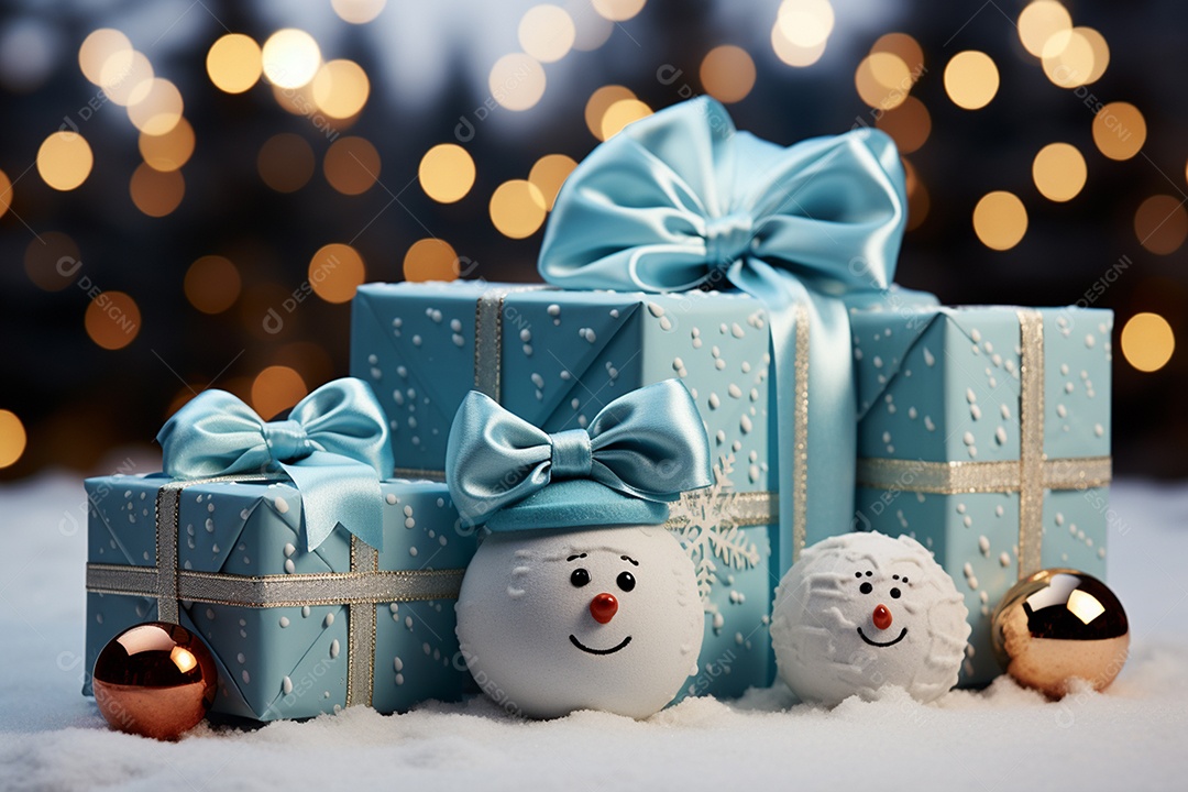 Brinquedo de natal boneco de neve presente de feriado decoração branco fofo amor celebração de inverno objeto isolado neve feliz