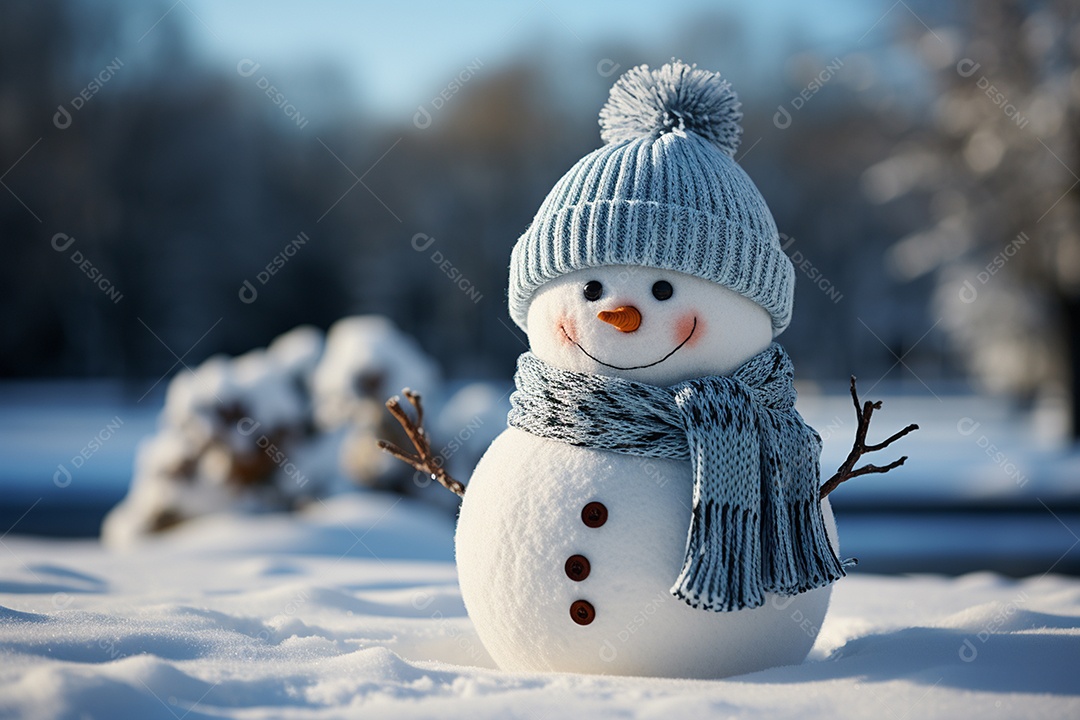 Brinquedo de natal boneco de neve presente de feriado decoração branco fofo amor celebração de inverno objeto isolado neve feliz