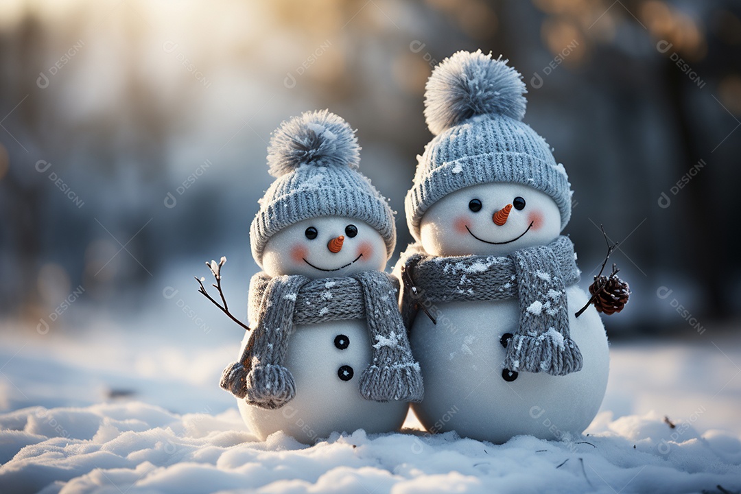 Brinquedo de natal boneco de neve presente de feriado decoração branco fofo amor celebração de inverno objeto isolado neve feliz