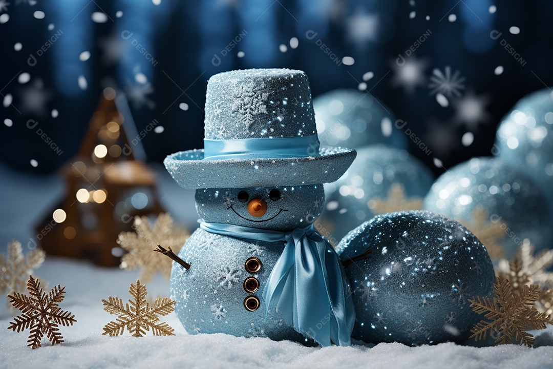 Brinquedo de natal boneco de neve presente de feriado decoração branco fofo amor celebração de inverno objeto isolado neve feliznatal