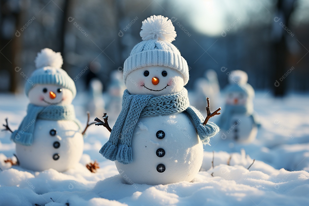 Brinquedo de natal boneco de neve presente de feriado decoração branco fofo amor celebração de inverno objeto isolado neve feliz