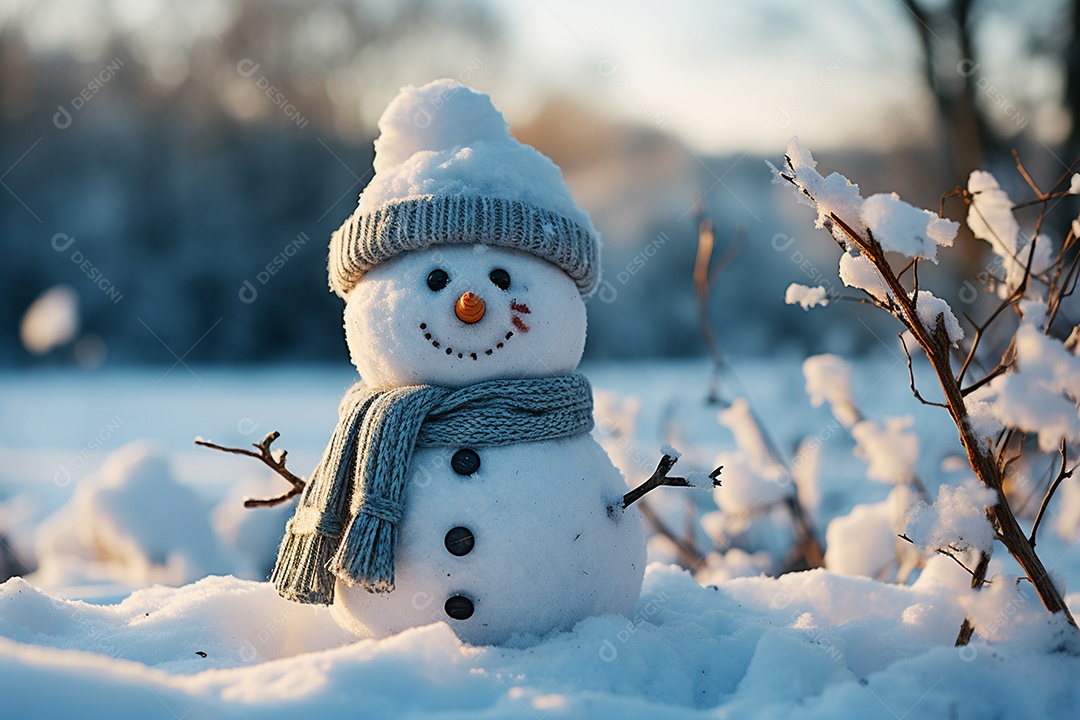 Brinquedo de natal boneco de neve presente de feriado decoração branco fofo amor celebração de inverno objeto isolado neve feliz
