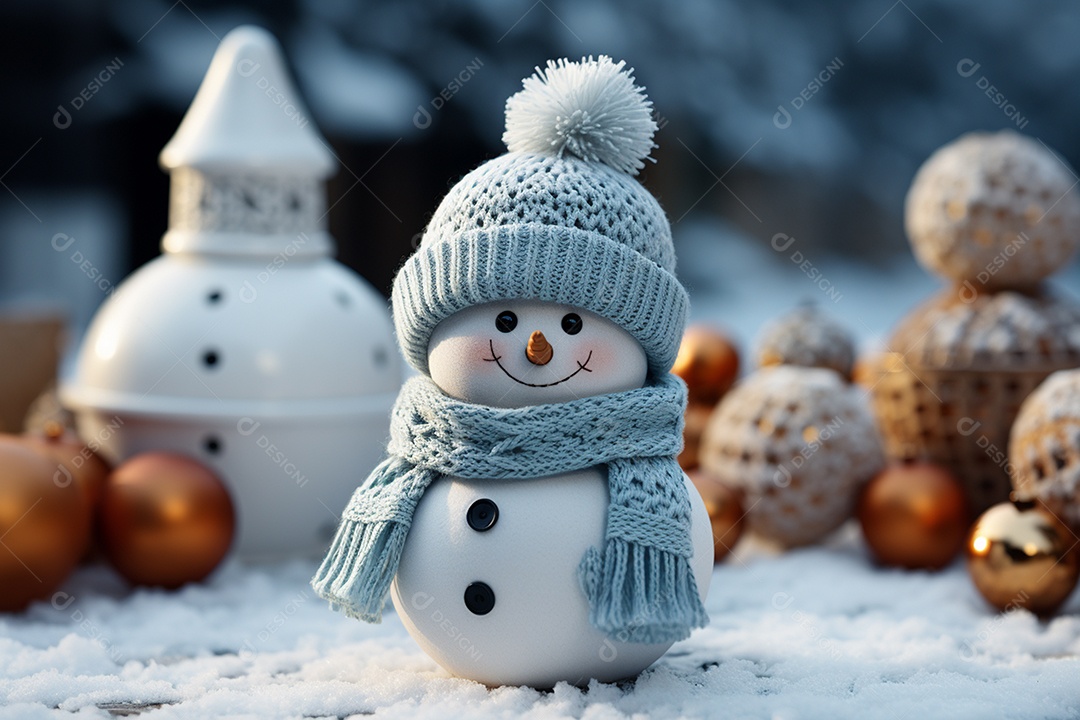 Brinquedo de natal boneco de neve