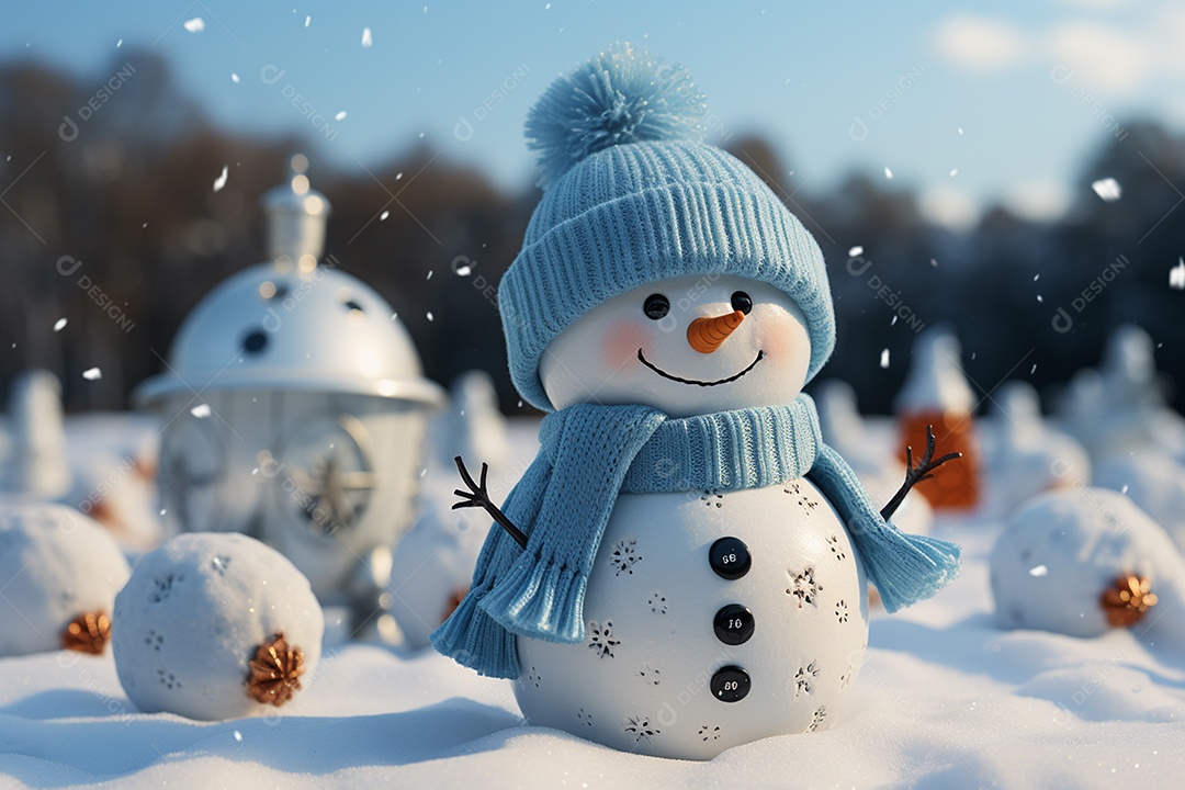 Brinquedo de natal boneco de neve