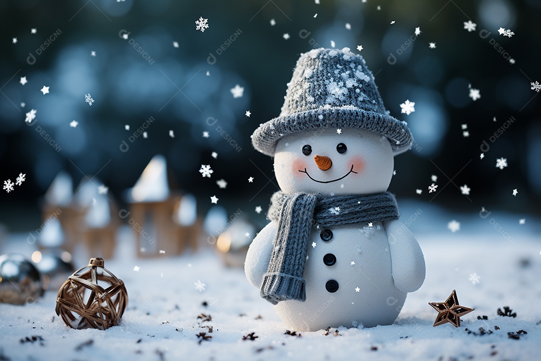 Brinquedo de natal boneco de neve