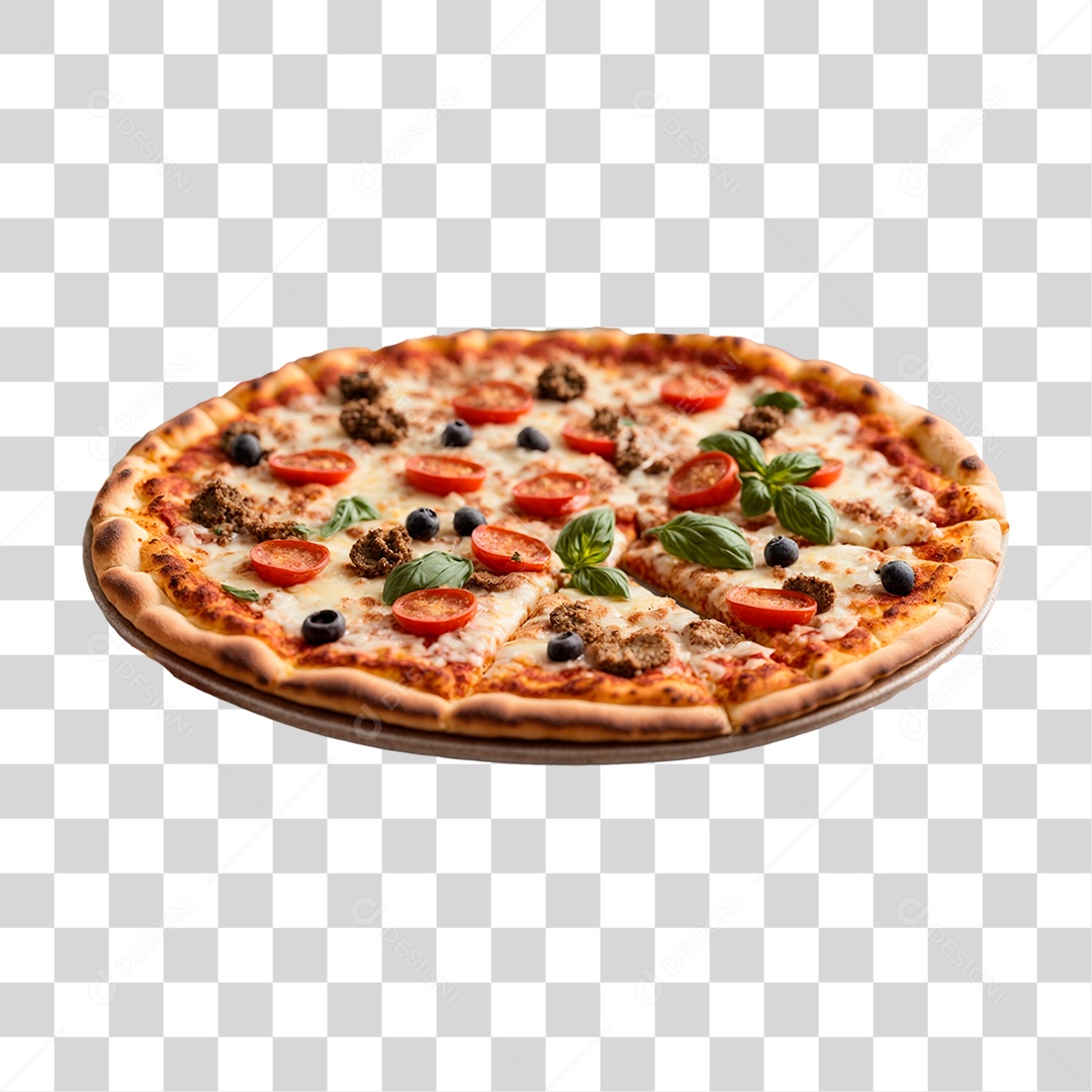Pizza Vários Sabores PNG Transparente