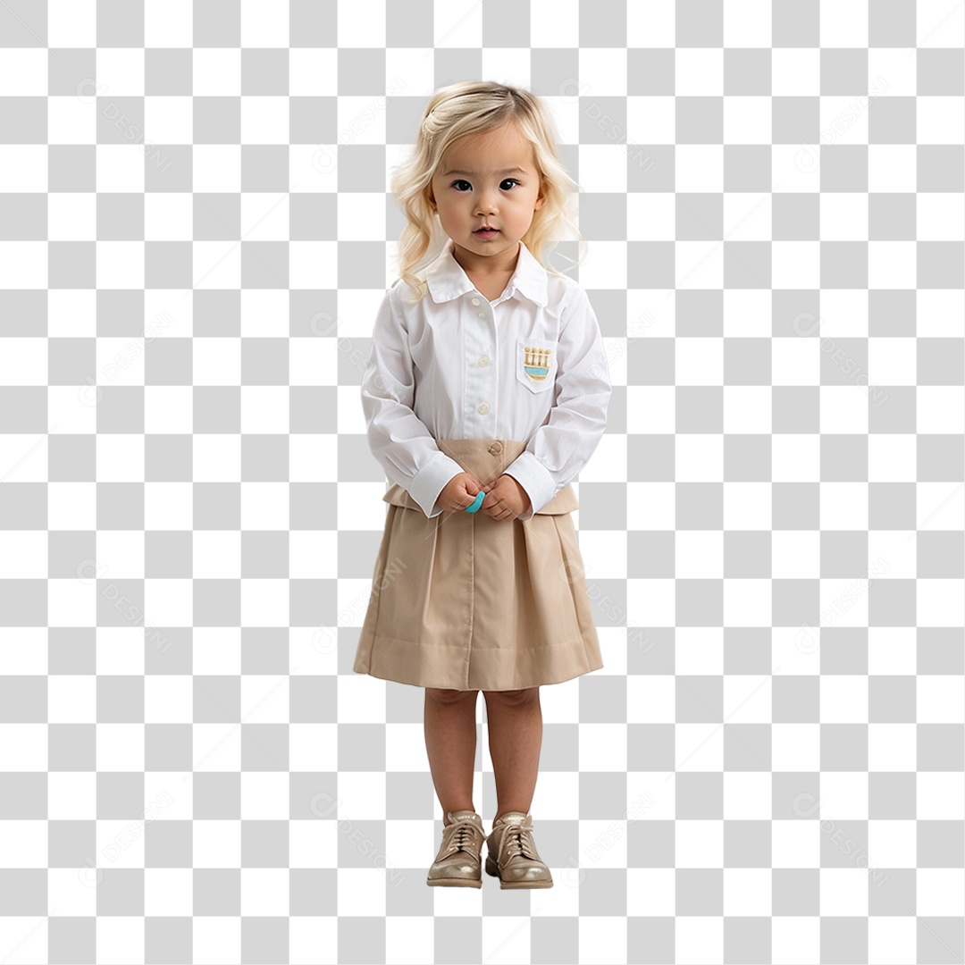 Menina Estilosa PNG Transparente