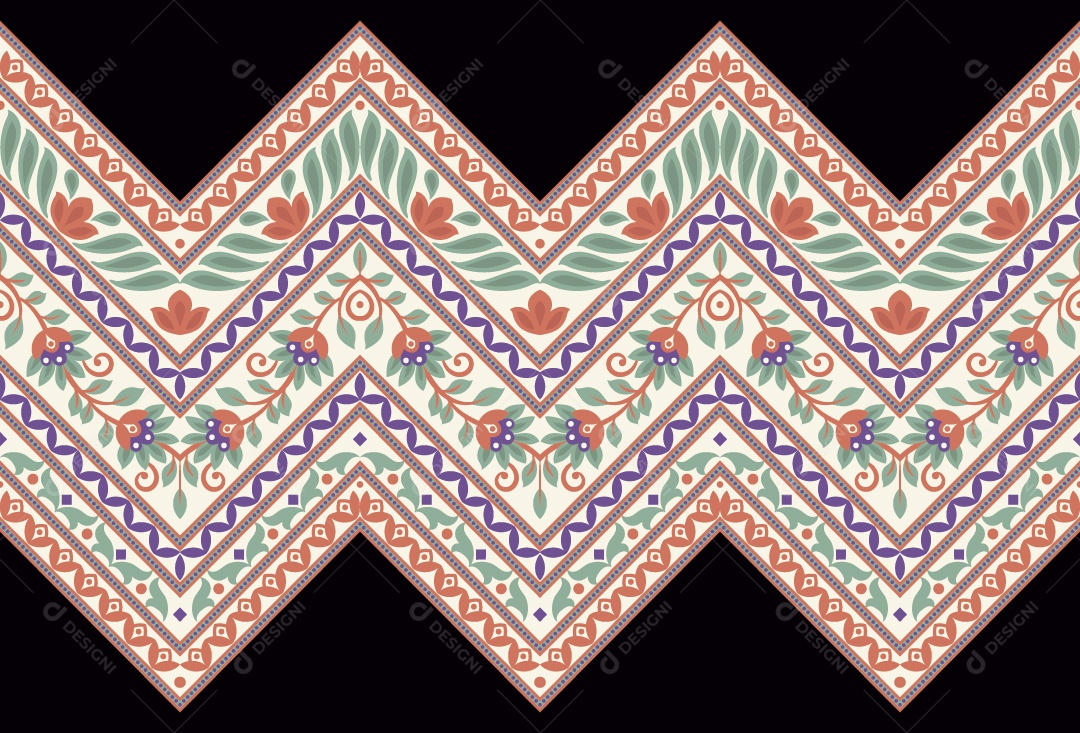 Padrão de Tapete Ilustração Vetor EPS