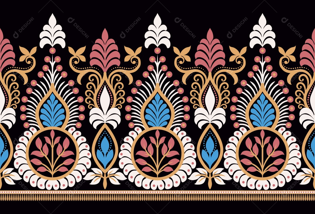 Padrão de Tapete Ilustração Vetor EPS