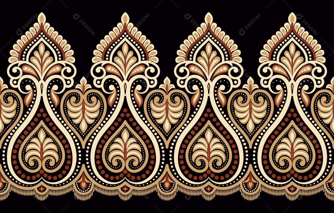 Padrão de Tapete Ilustração Vetor EPS