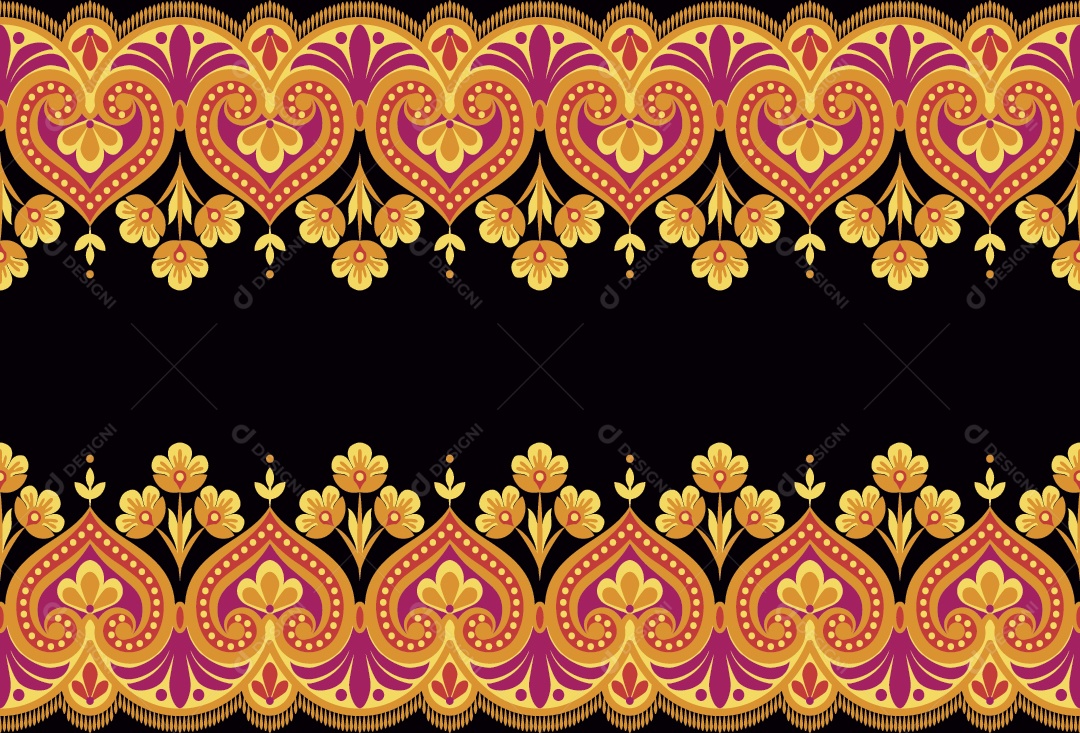 Padrão de Tapete Ilustração Vetor EPS