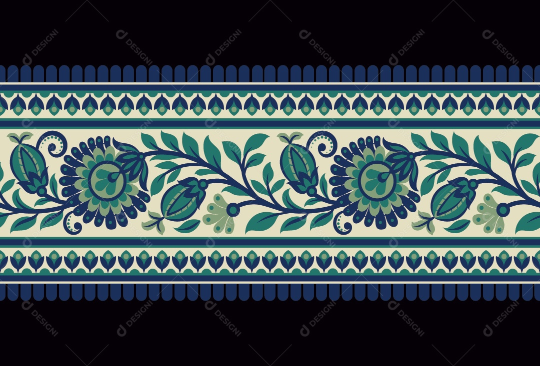 Padrão de Tapete Ilustração Vetor EPS