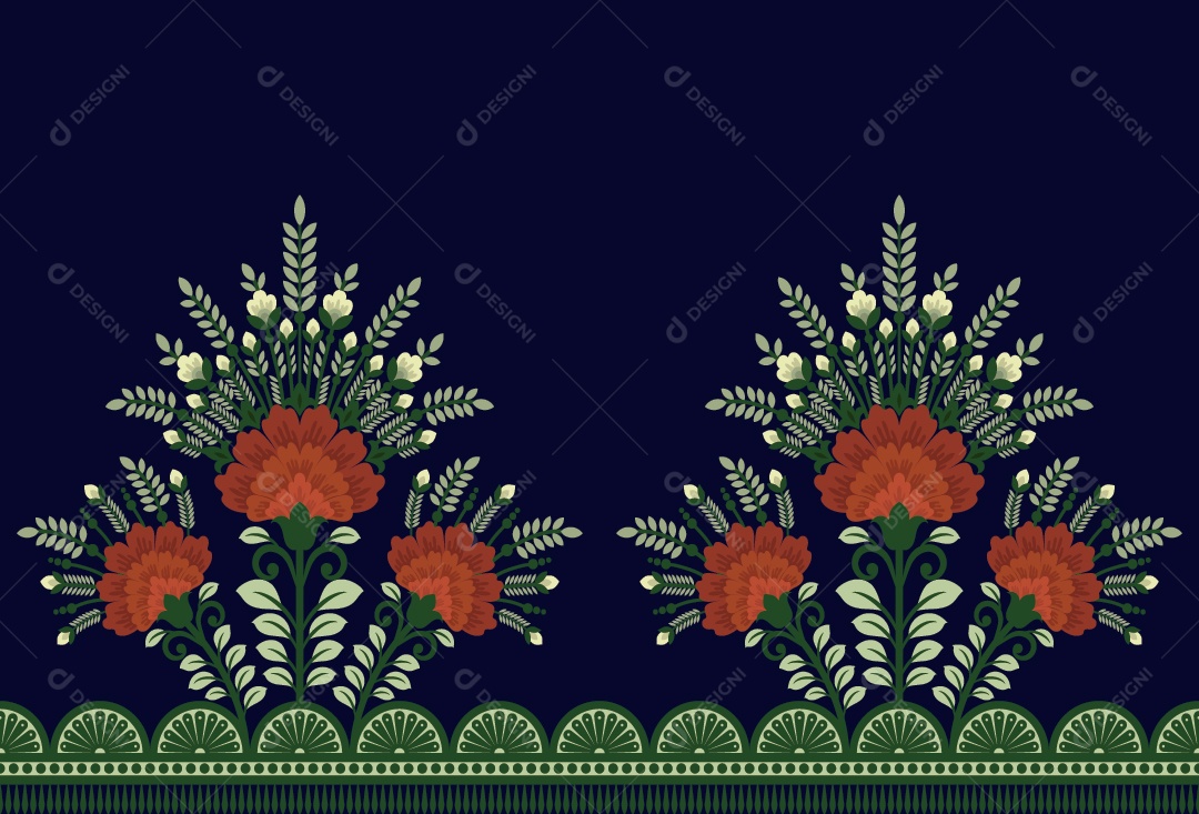 Padrão de Tapete Ilustração Vetor EPS