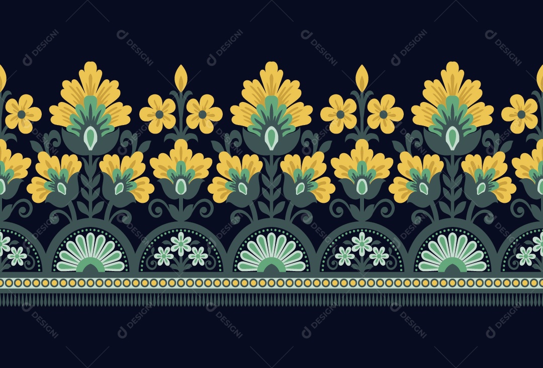 Padrão de Tapete Ilustração Vetor EPS