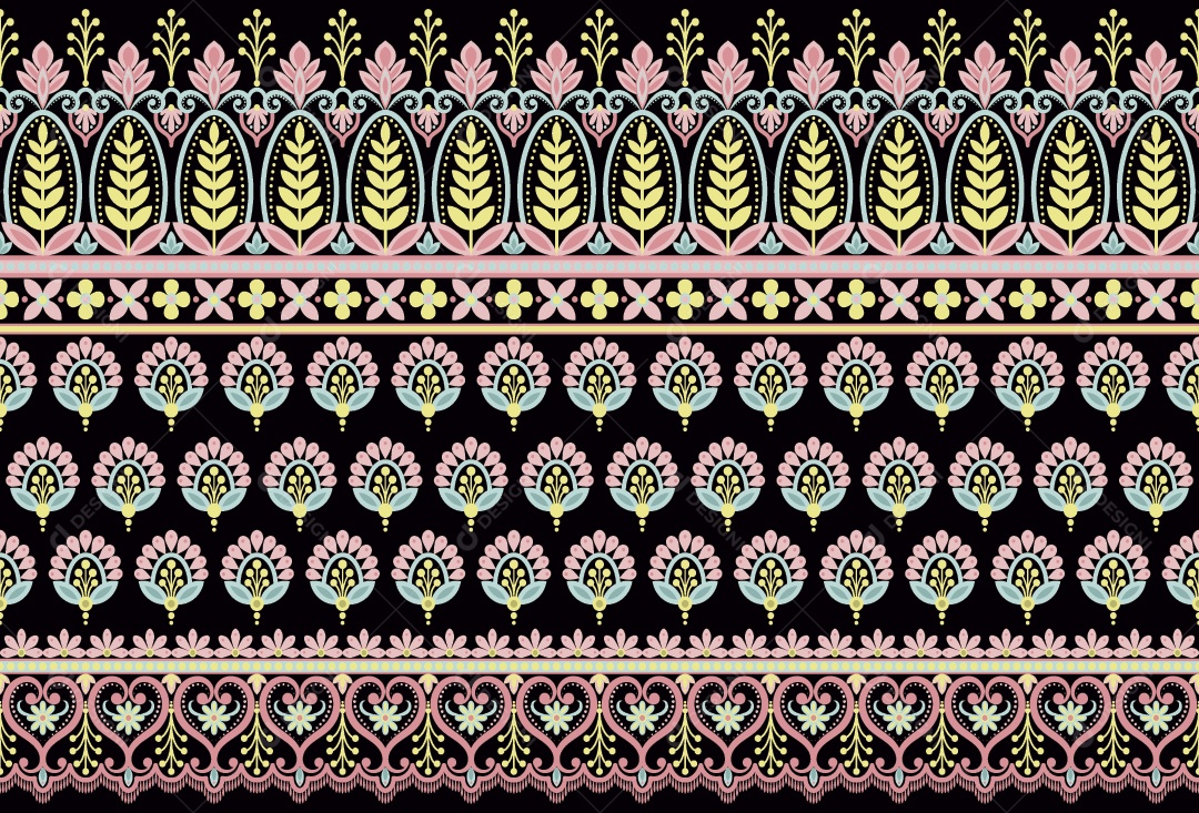 Padrão de Tapete Ilustração Vetor EPS