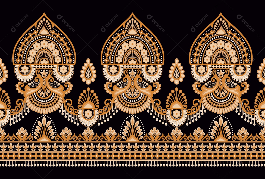 Padrão de Tapete Ilustração Vetor EPS