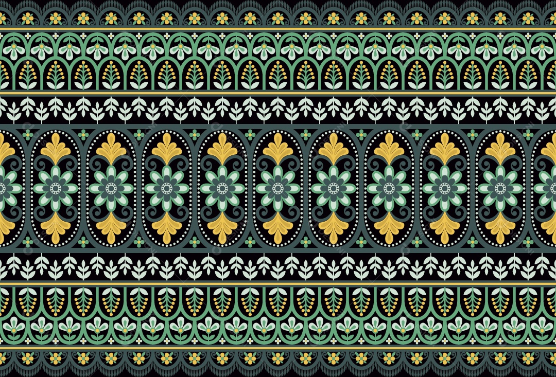 Padrão de Tapete Ilustração Vetor EPS