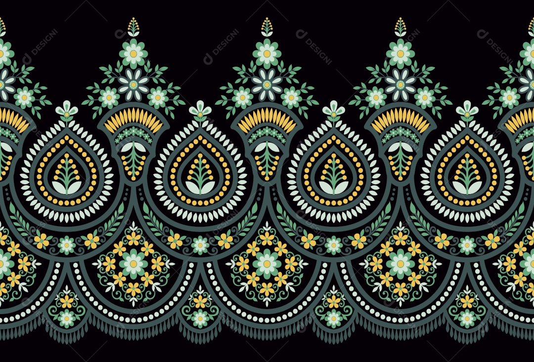 Padrão de Tapete Ilustração Vetor EPS