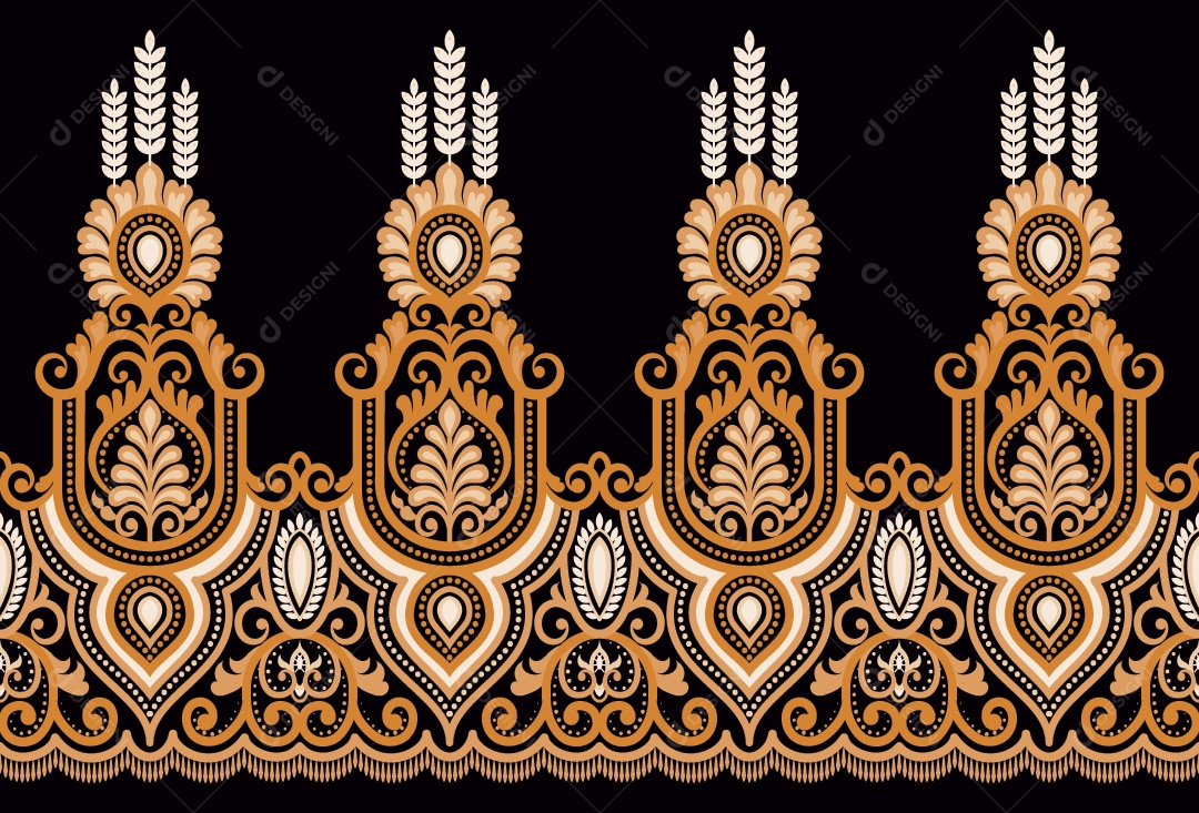 Padrão de Tapete Ilustração Vetor EPS