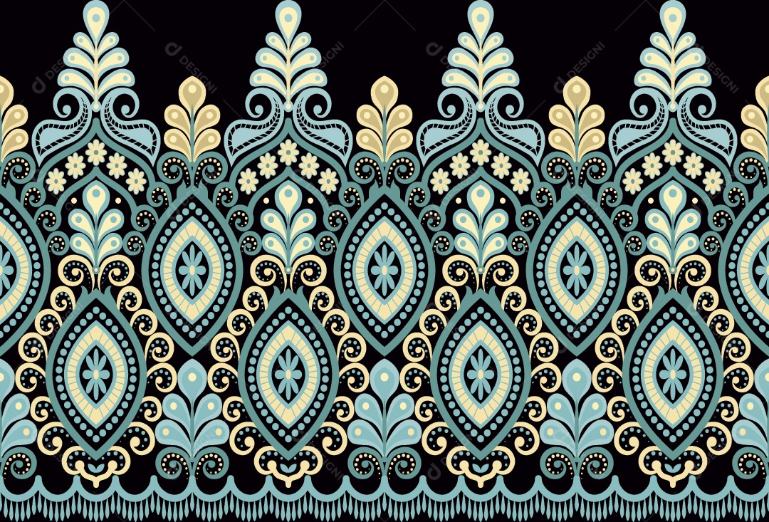 Padrão de Tapete Ilustração Vetor EPS