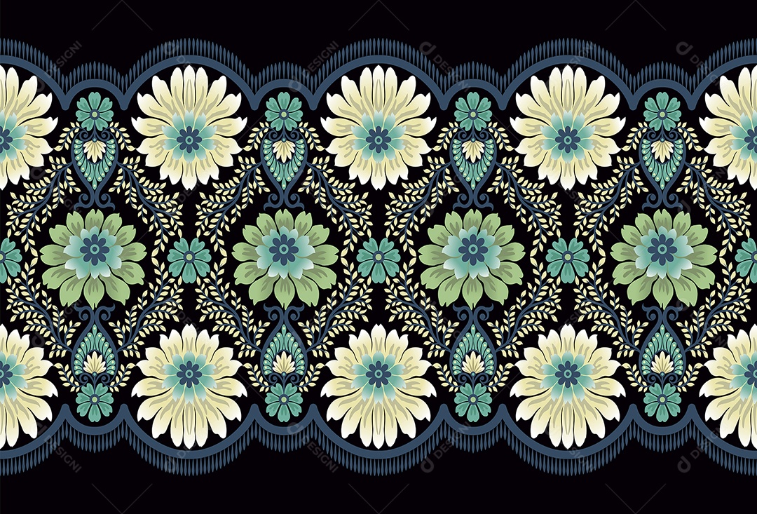 Padrão de Tapete Ilustração Vetor EPS